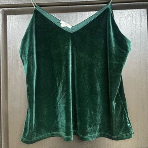 Maurices Deep Green Velvet Camisole